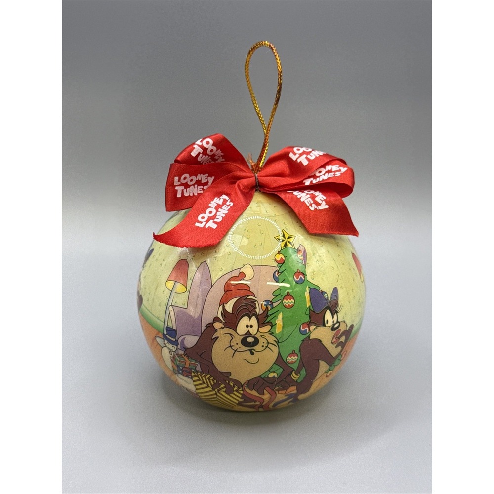Vintage 1996 Kmart Looney Tunes Taz Devil Warner Bros Christmas Ornament